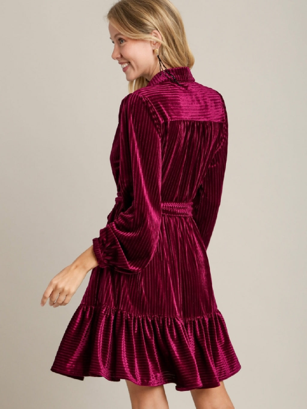Textured Velvet Shirt Dress – Embellish Boutique TX