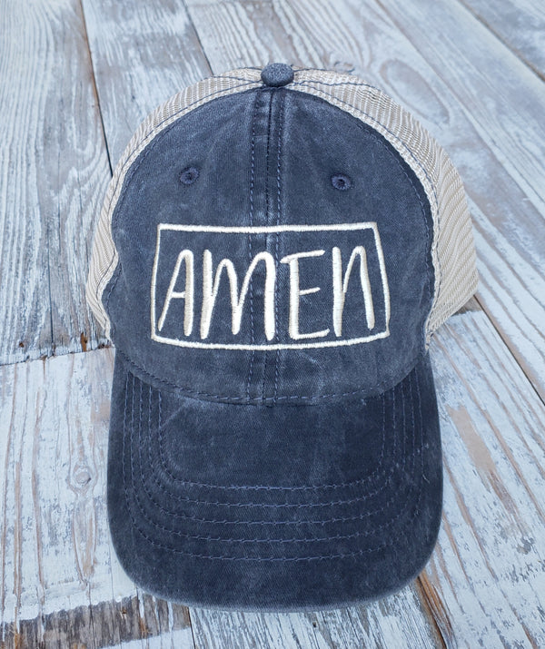 AMEN Embroidered Trucker Hat