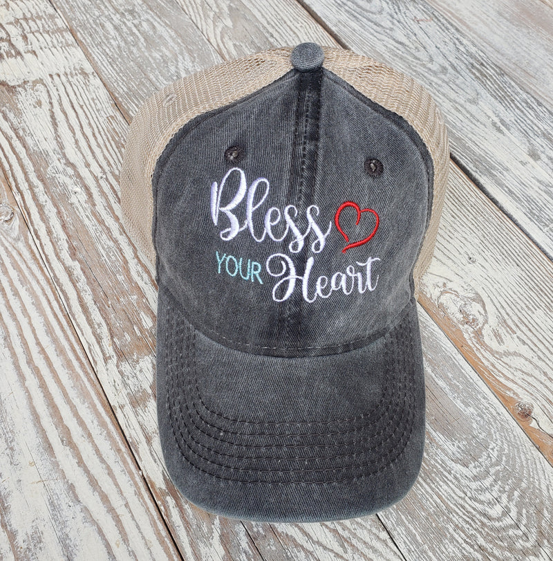 Bless Your Heart EmbroideredTrucker Hat