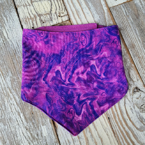 Reversible Dog Bandana - Cosmic Purple