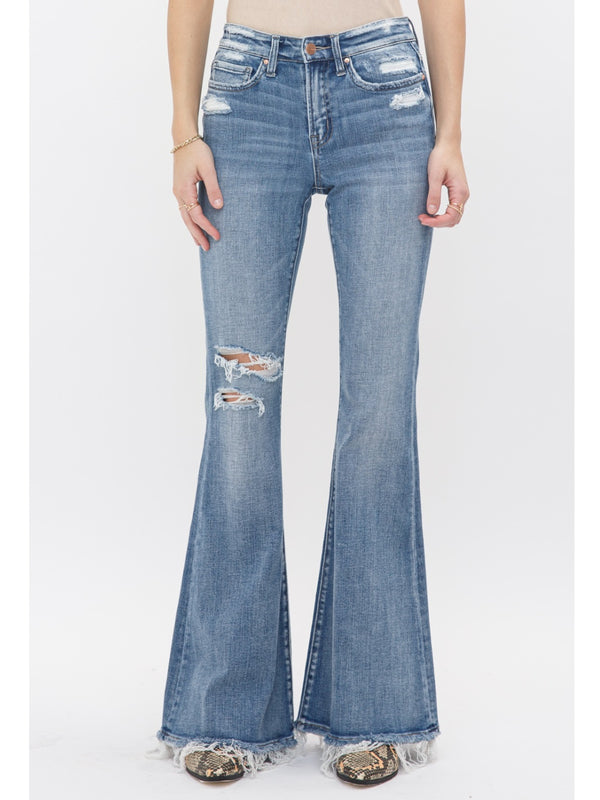 Mica Mid Rise Super Flare Jeans